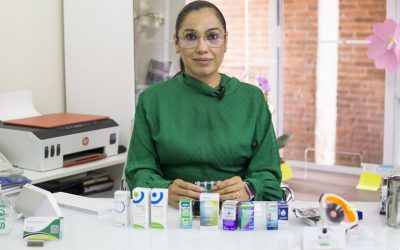 Ojo seco y aplicación de gotas